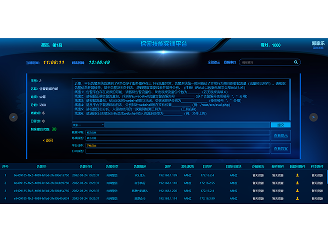 云顶集团安全保密技能演练平台